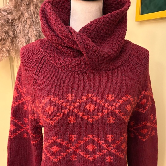SCOTCH & SODA Intarsia Knit Cowl-Neck Sweater size S - Picture 4 of 13